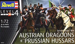 Seven Years` War (Austrian Dragoon & Prussian Light Cavalry) (Plastic model)