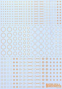 Accent Decal A (Orange) (1 Sheet) (Material)