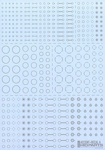 Accent Decal A (Light Gray) (1 Sheet) (Material)