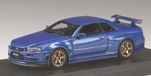 Nismo R34 GT-R S-Tune S1 Package Bay Side Blue (Diecast Car)