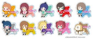 Love Live! Sunshine!! Acrylic Badge T-shirts Ver (Set of 10) (Anime Toy)