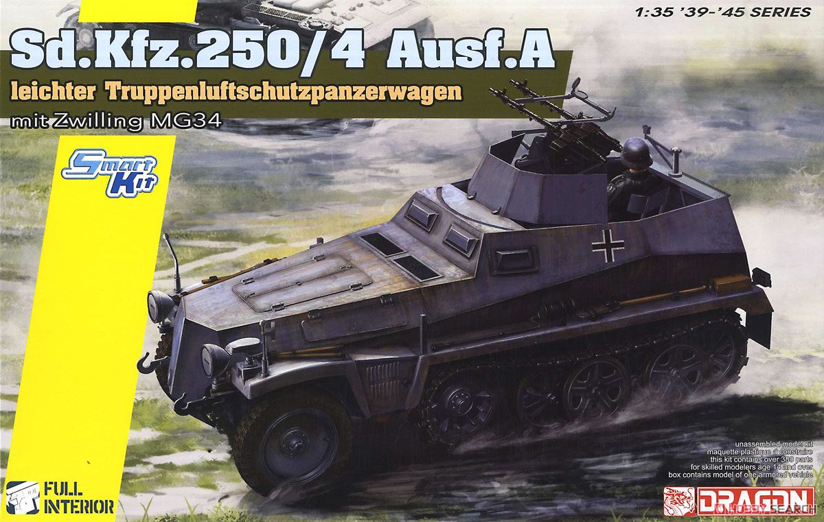 WW.II ドイツ軍 Sd.Kfz.250/4 Ausf.A 対空自走砲 (プラモデル) パッケージ1