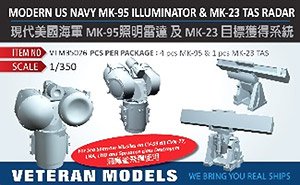 米海軍 MK-95 イルミネーターレーダー & MK-23 TAS レーダー (2種各5個入り) (プラモデル)