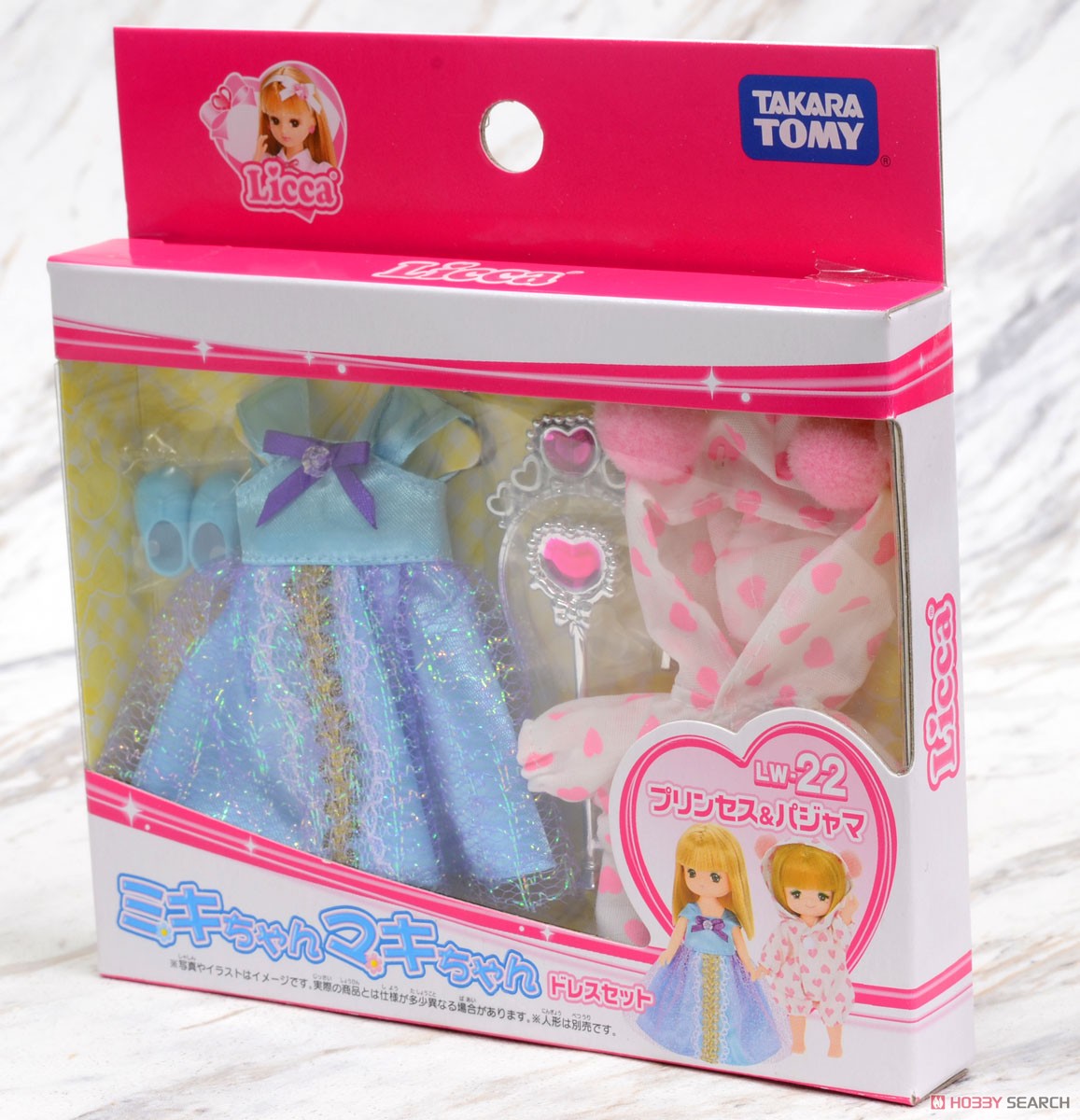 LW-22 Miki-chan Maki-chan Dress Set Princess & Pajamas (Licca-chan) Package1