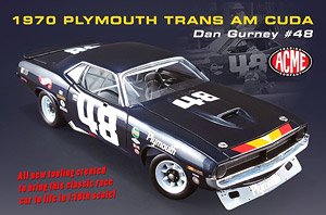 1970 Plymouth Trans Am Cuda - Dan Gurney #48 (ミニカー)