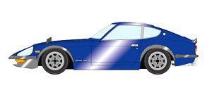 NISSAN Fairlady 240ZG 1971 -RS Watanabe 8 spoke- メタリックブルー (ミニカー)