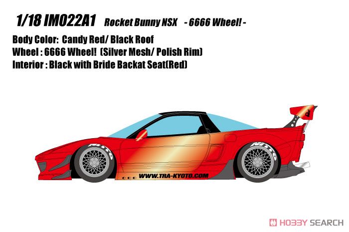 Rocket Bunny NSX -6666 Wheels！ - キャンディレッド (ミニカー) その他の画像1