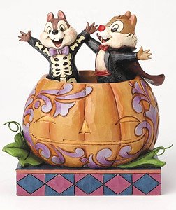 Disney Traditions/ Chip `n` Dale in Pumpkin Statue (Completed)