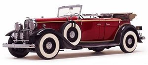 Ford Lincoln KB Top Down 1932 Rebelite Red (Diecast Car)