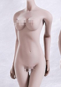 Female Super Flexible Seamless Pale Middle Bust 1/6 Action Figure S01A (Fashion Doll)