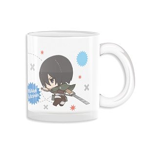 Nuigurumini Attack on Titan Glass Mug Cup Mikasa (Anime Toy)