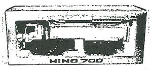 日野 700ZY 8x4 ダンプ (ミニカー)