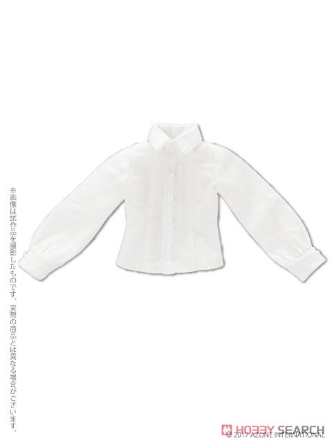 PNXS こもれび森のお洋服屋さん♪ 「ピンストライプクレリックシャツ」 (ホワイトストライプ) (ドール) 商品画像1