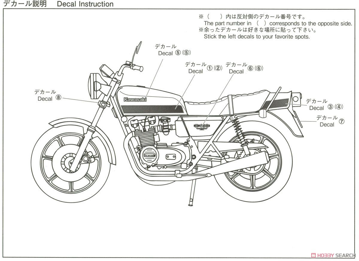 カワサキ Z400FX E4 (プラモデル) 塗装2