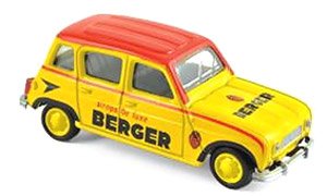 Renault 4 1964 Berger Cycliste Yellow Red Black (Diecast Car)