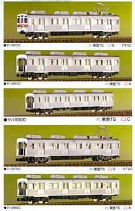 東急 8500系 5輛編成セット (基本・5両セット) (組み立てキット) (鉄道模型)