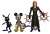 Kingdom Hearts II - Action Figure: Kingdom Hearts Select - Series 1: Mickey Mouse & Axel & Shadow (Completed) Item picture1