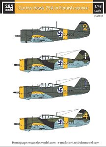 Curtiss Hawk 75A in Finnish Service (Decal)