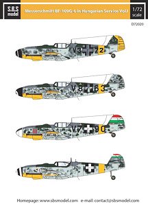 Messerschmitt Bf-109G-6 in Hungarian Service Vol.I. (Decal)