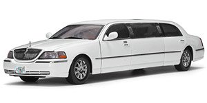リンカーン リムジン タウンカー 2003 Vibrant ホワイト (ミニカー)