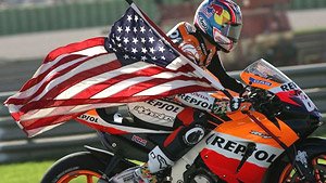 Honda RC211V - Nicky Hayden - World Champion MotoGP 2006 w/Figurine w/Flag (Diecast Car)