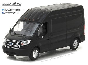 2017 Ford Transit Extended Van High Roof - Black (ミニカー)