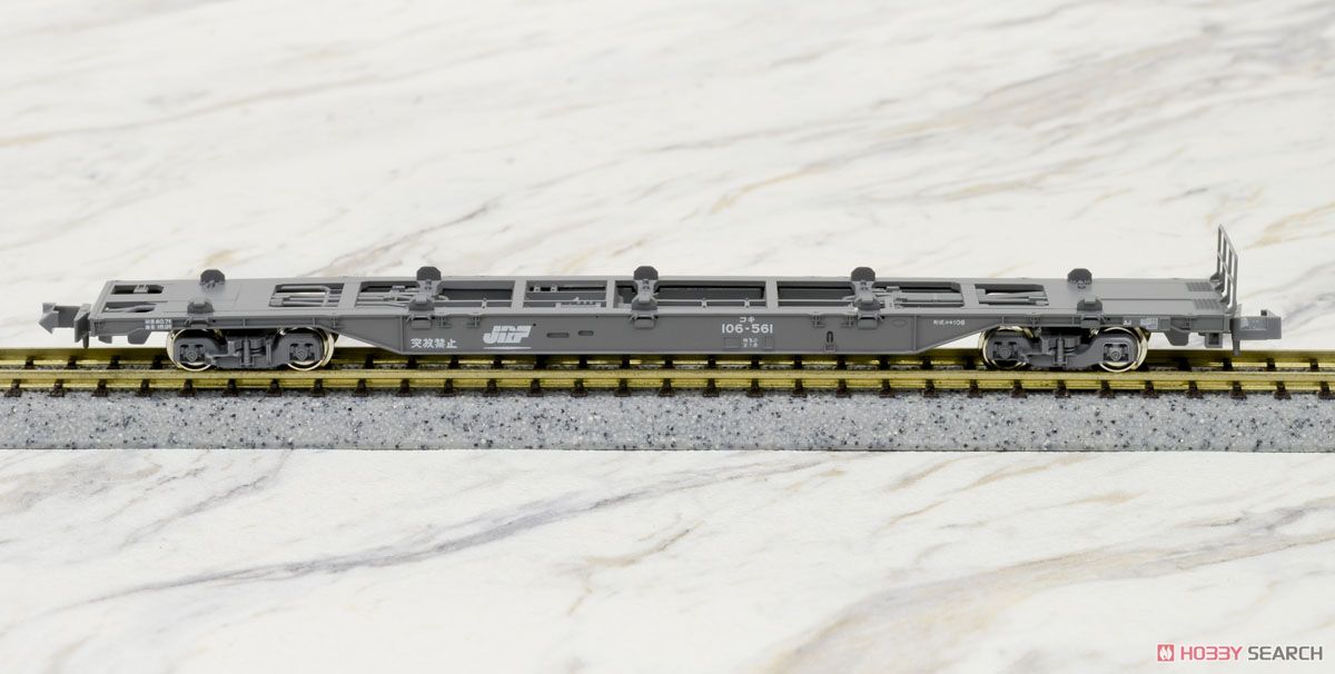 コキ106＋107 コンテナ無積載 (10両セット) (鉄道模型) 商品画像11