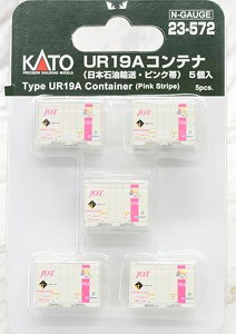 UR19Aコンテナ (日本石油輸送・ピンク帯) (5個入) (鉄道模型)