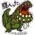 Capcom x B-Side Label Sticker Monster Hunter Hungry. (Anime Toy) Item picture1