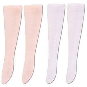 Pastel See-through Socks B Set (Pink & Purple) (Fashion Doll)