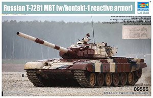 Russian T-72B1 Main Tank (Plastic model)