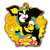 ラバーマスコット ジョジョの奇妙な冒険 イギーの奇妙なコスプレ GOLD.ver 6個セット (キャラクターグッズ) 商品画像1
