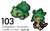 Nano Beads 103 Bulbasaur/Chespin (Interactive Toy) Item picture1