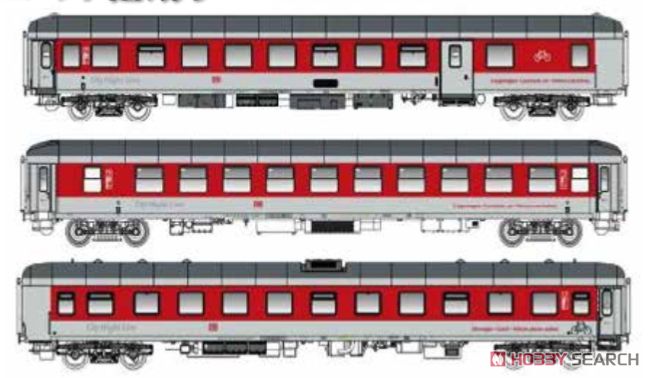 City Night Line Set 2 Kommet II Ep.VI Three-Car Set B (3-Car Set) (Model Train) Other picture1