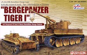 Bergepanzer TigerI with Borgward IV Ausf.A Heavy Demolition Charge Vehicle (Plastic model)