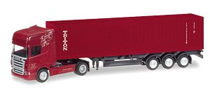 (TT) Scania R TL Container Semitrailer `Jurgen Schmid Transporte / Triton` (Model Train)