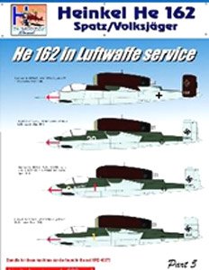 [1/72] He 162 [in Luftwaffe Service Part.5] (Decal)