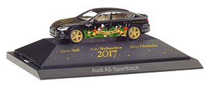 (HO) Audi A5 Sportback `Herpa Christmas-PKW 2017` (Audi A5 Cabrio X-MAX 17) (Model Train)
