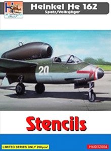 [1/32] He 162 Stencils (Decal)