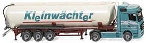 (HO) メルセデス・ベンツ Spitzer サイロ トレーラートラック `Kleinwachter` (鉄道模型)