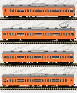 16番(HO) 103系 通勤型電車 (新製冷房車) 高運転台ATC 4輌基本セット オレンジ (基本・4両セット) (塗装済み完成品) (鉄道模型)
