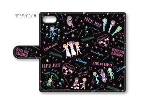 King of Prism Notebook Type Smartphone Case B [Neon] Multi Type M (Anime Toy)