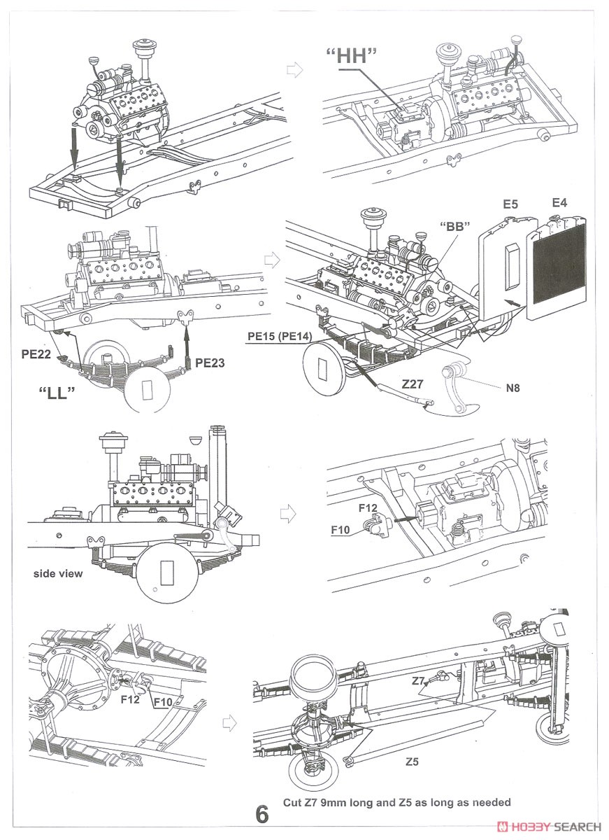 CMP F15 Water Truck No.11 Cab 4 x 2 (Plastic model) Assembly guide6
