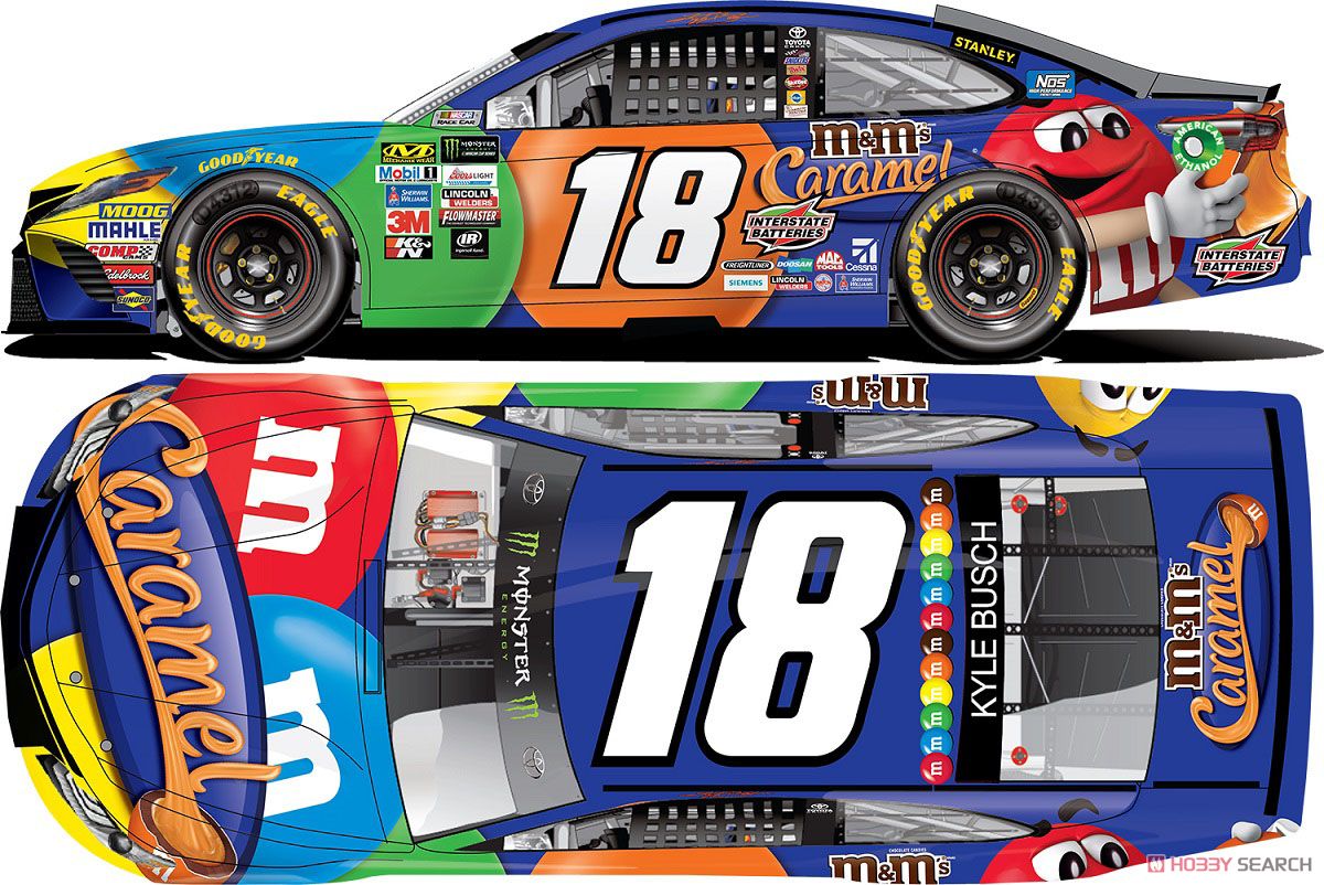 NASCAR Cup Series 2017 Toyota Camry M&M`S BRAND CARAMEL #18 Kyle Busch (ミニカー) その他の画像1