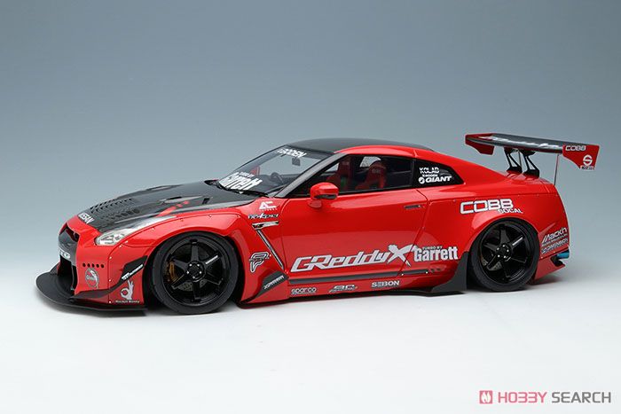 Rocket Bunny R35 GT-R Red (Carbon Hood) (Diecast Car) Item picture1
