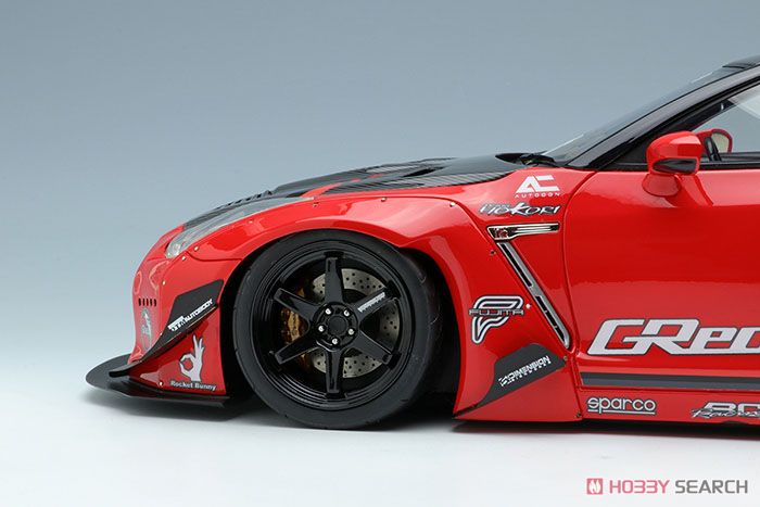 Rocket Bunny R35 GT-R Red (Carbon Hood) (Diecast Car) Item picture10