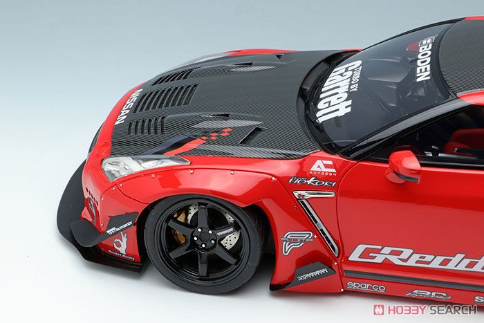 Rocket Bunny R35 GT-R Red (Carbon Hood) (Diecast Car) Item picture6