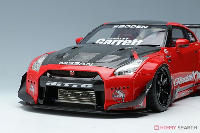 Rocket Bunny R35 GT-R Red (Carbon Hood) (Diecast Car) Item picture8
