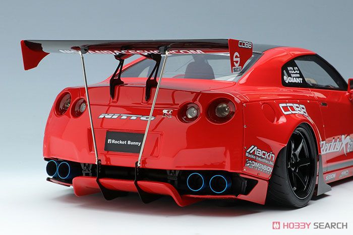 Rocket Bunny R35 GT-R Red (Carbon Hood) (Diecast Car) Item picture9