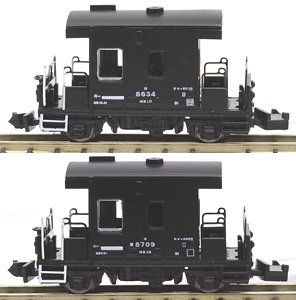 (Z) ヨ8000形 車掌車 東武鉄道 SL「大樹」タイプ (2両セット) (鉄道模型)